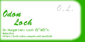 odon loch business card